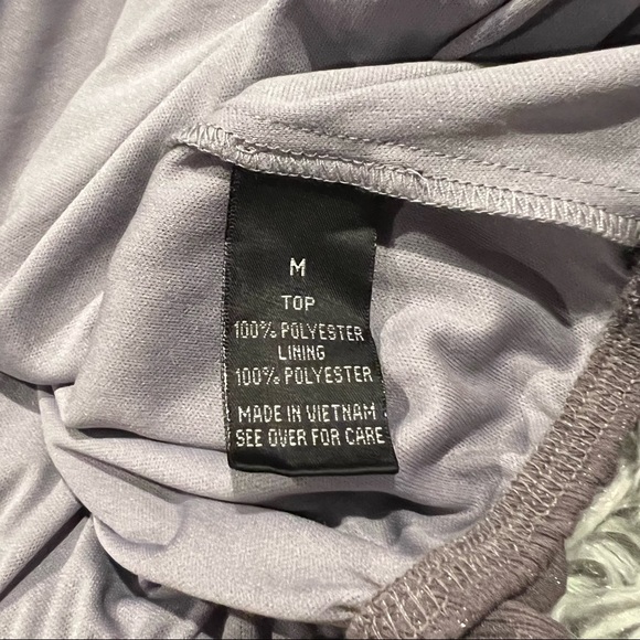 Macy's BCX NWT Metallic Crochet Bell Sleeve Top MEDIUM - Picture 10 of 10